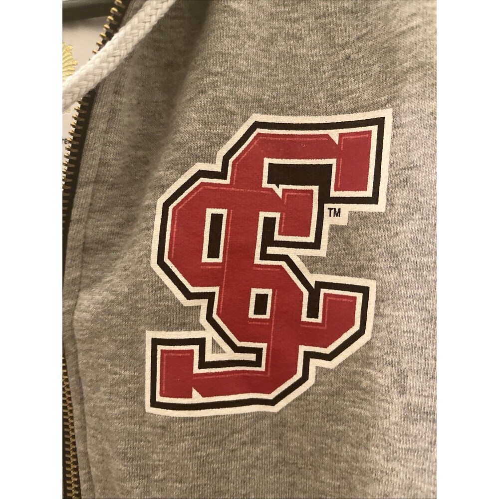 University Of South Carolina Women's Full Zip Hoodie Jacket Raglan Size M - Picture 4 of 15